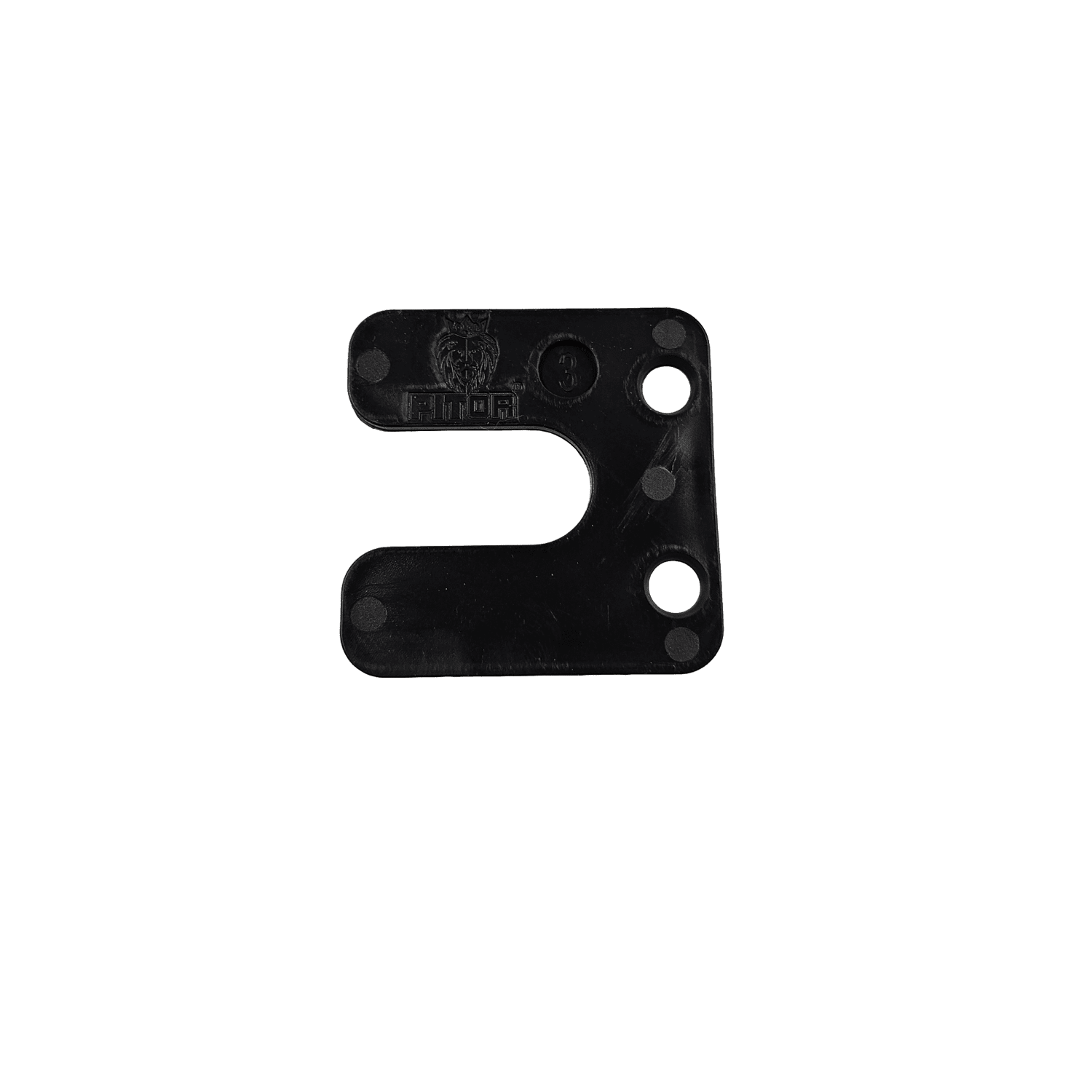Uitvulplaatjes 3mm x 65mm x 65mm Zwart (PITOR®) - 250 stuks