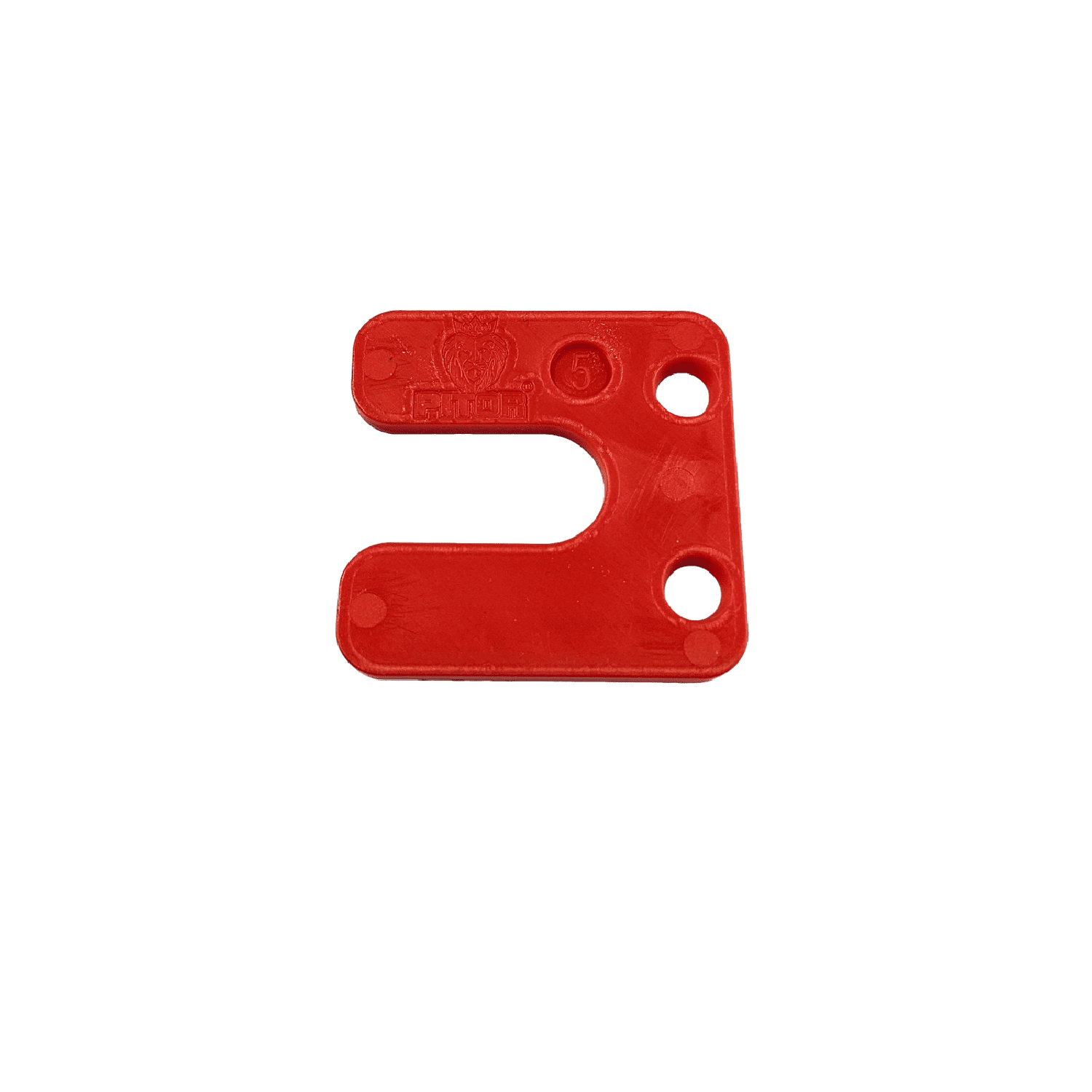 Uitvulplaatjes 5mm x 65mm x 65mm Rood (PITOR®) - 200 stuks