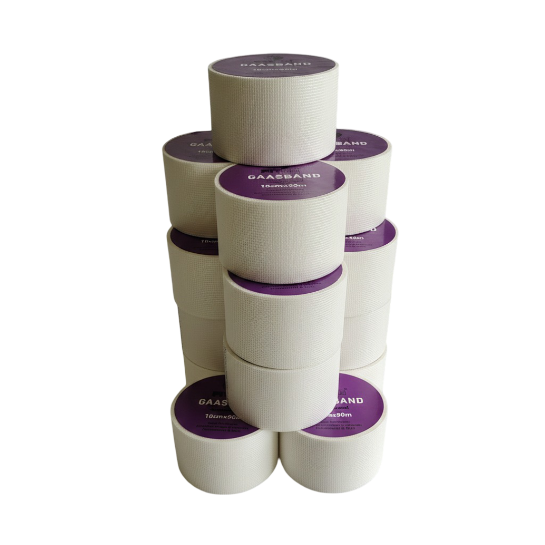 Gaasband 10cm x 90m - 16 stuks (PITOR®)