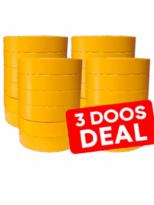 Fine line tape Geel Basic 24mm (PITOR®) - 96 stuks