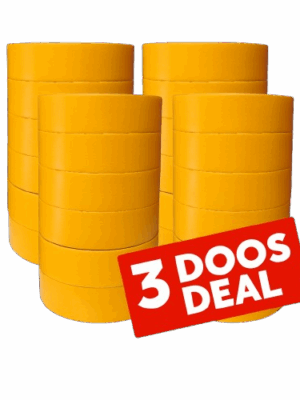 Fine line tape Geel Basic 36mm (PITOR®) - 72 stuks