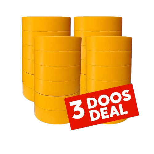 Fine line tape Geel Basic 36mm (PITOR®) - 72 stuks