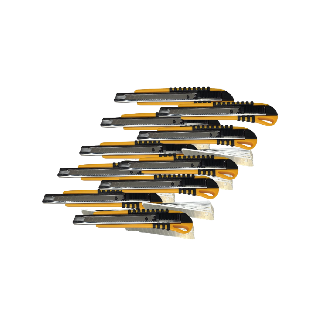 Afbreekmes Premium 9mm (PITOR®) - 10 stuks + 100 navulmesjes