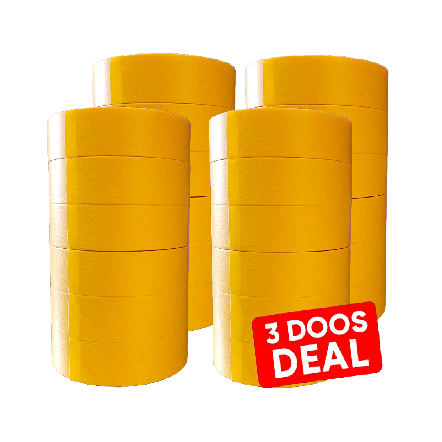 Fine Line Tape Geel Premium – PITOR® 38mm - 72 stuks